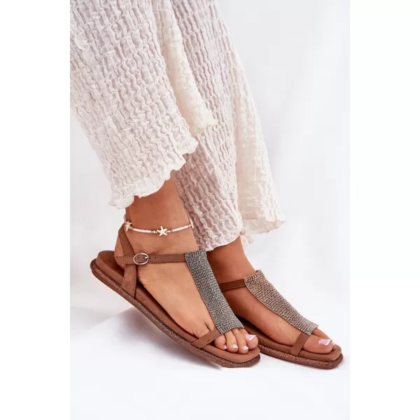  Dámske sandále ARTIKER 56C1365 BROWN 