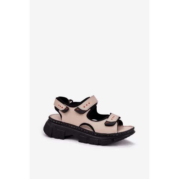  Dámske sandále ARTIKER 56C0471 BEIGE/BLACK 