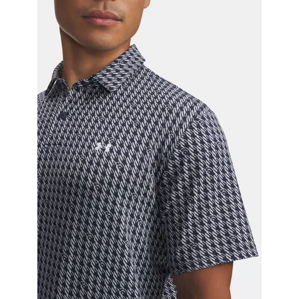 Pánske tričko UNDER ARMOUR UA T2G PRINTED POLO 6012304-412 MODRÁ 