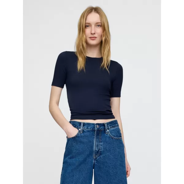  Dámske tričko GAP MODAL CREW TEE 679172-02 NAVY UNIFORM 
