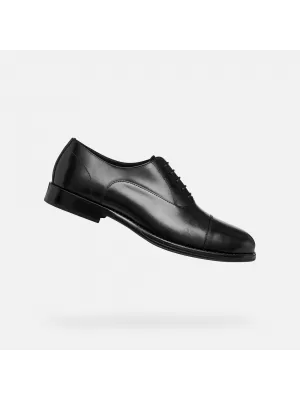 Pánske spoločenské topánky GEOX BARBERIGO G014411 ČIERNA