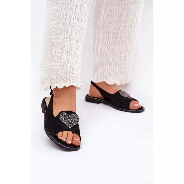 Dámske sandále S.BARSKI KV27-018 BLACK 