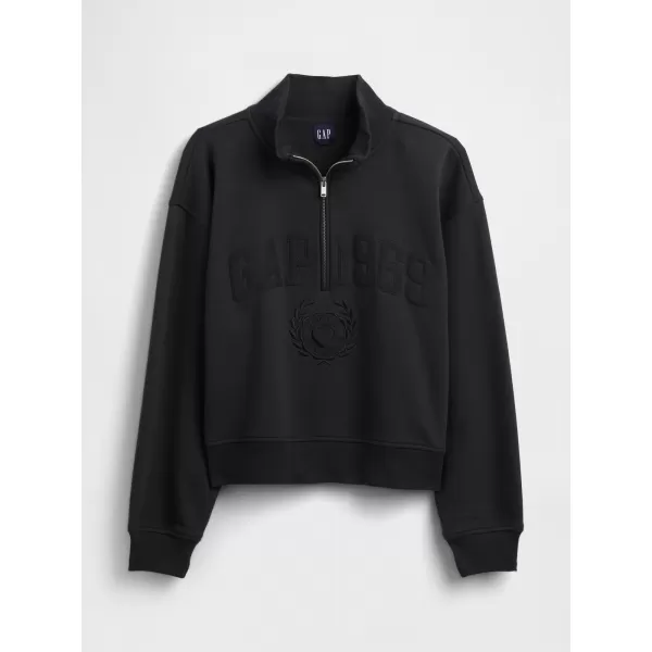  Dámska mikina GAP LOGO HALF ZIP 852841-01 MOONLESS NIGHT 