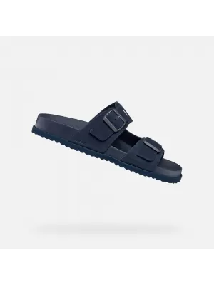 Pánske šľapky GEOX PARNAIBA G014432 TMAVO MODRÁ