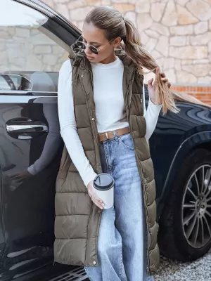 Dámska vesta DSTREET TY5268 ZELENÁ