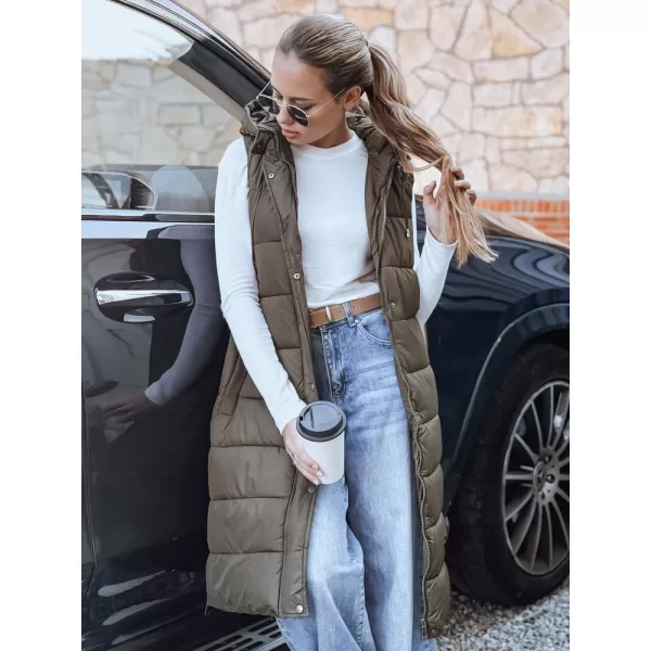  Dámska vesta DSTREET TY5268 ZELENÁ 