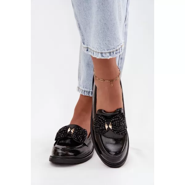  Dámske mokasíny D&A HY52-319A BLACK 
