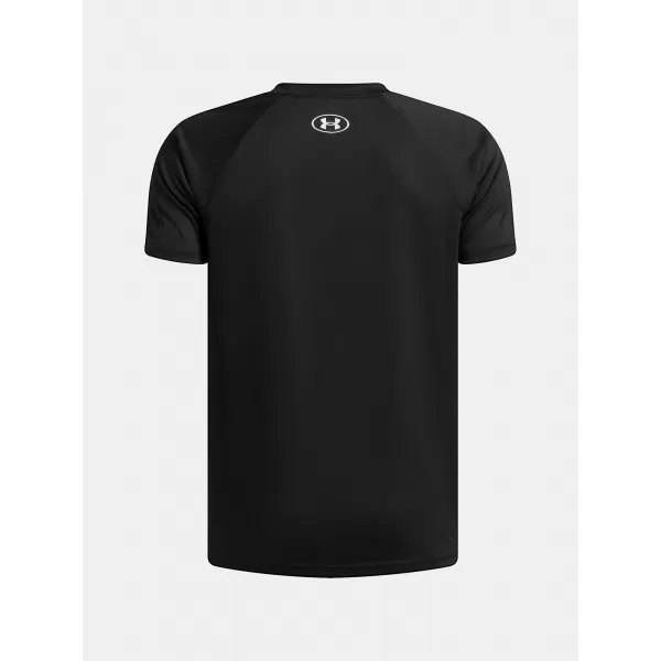  Chlapčenské tričko UNDER ARMOUR UA TECH SPLIT WORDMARK SS 1383010-004 ČIERNA 