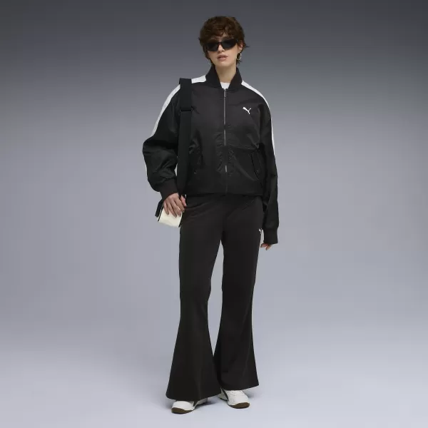  Dámske nohavice PUMA WARDROBE ESS FLARED PANTS 632045-01 PUMA ČIERNA 