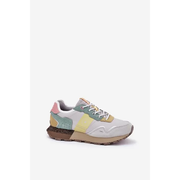  Dámske topánky BIG STAR RR274244 YELLOW/GREY Big Star Shoes 