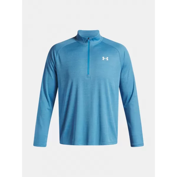  Pánske tričko UNDER ARMOUR UA TECH TEXTURED 1/2 ZIP 1382797-453 MODRÁ 
