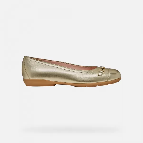  Dámske baleríny GEOX ANNYTAH G012969 ZLATÁ 