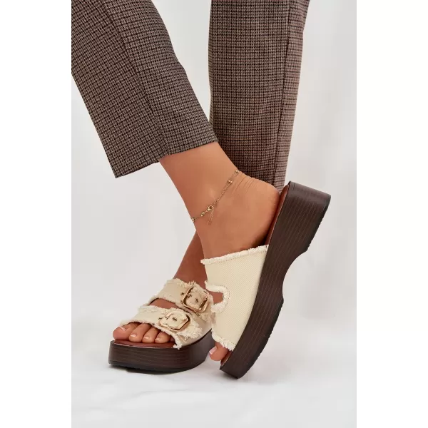  Dámske šľapky BOTO RENELISSE 41325 BEIGE 