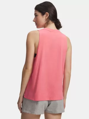 Dámske tielko UNDER ARMOUR UA RIVAL MUSCLE TANK 1383659-600 RUŽOVÁ