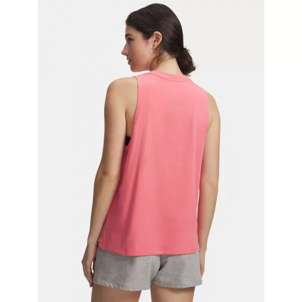  Dámske tielko UNDER ARMOUR UA RIVAL MUSCLE TANK 1383659-600 RUŽOVÁ 