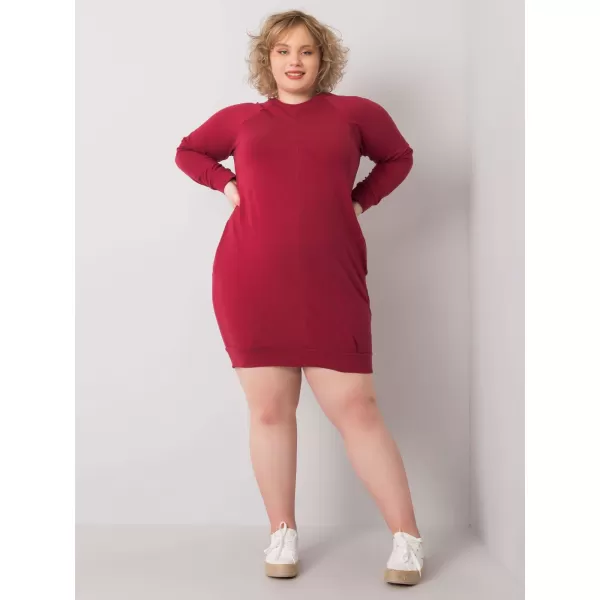  Dámske šaty BASIC FEEL GOOD RV-SK-6296.99 BURGUNDY 