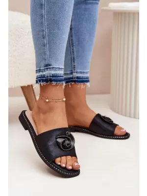 Dámske šľapky S.BARSKI KV51-007 BLACK