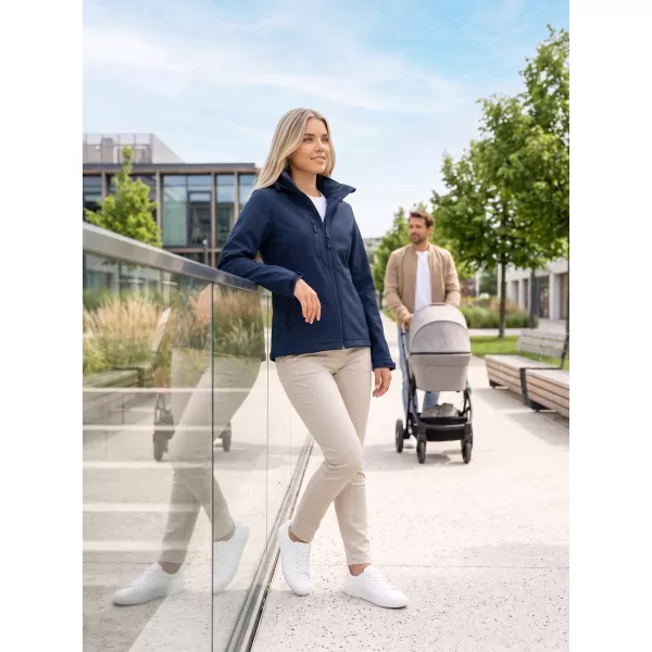  Dámska softshellová bunda ALTISPORT NoPrint NP/ALW945 NÁMORNÁ MODRÁ 