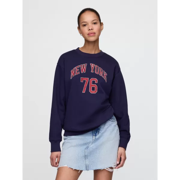  Dámska mikina GAP NEW YORK SWEATSHIRT 778455-00 NAVY UNIFORM 