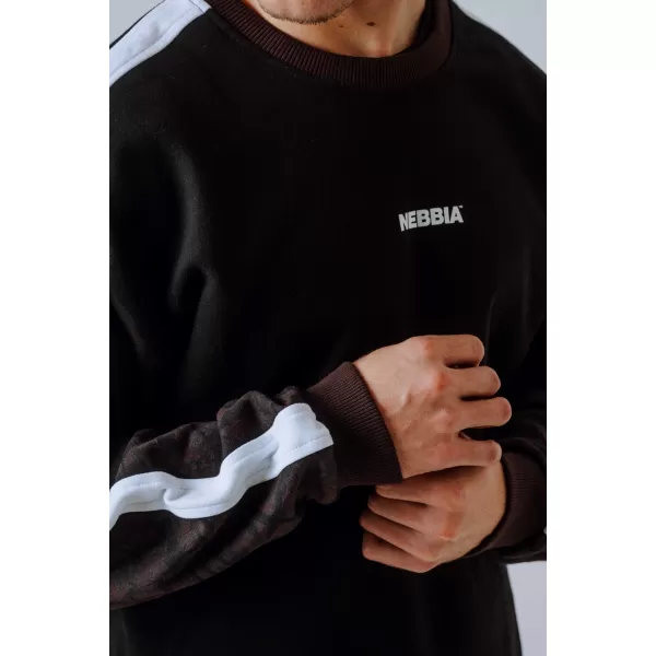  Pohodlná mikina s kapucňou POWER 903 DARK BROWN CAMO Nebbia 