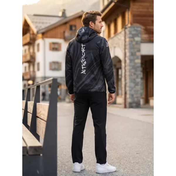  Pánska softshellová bunda premium ALTISPORT VOJ/ALM072JACK01 ČIERNA 