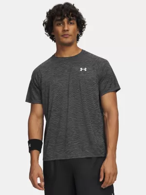 Pánske tričko UNDER ARMOUR TECH TEXTURED SS 1382796-001 ČIERNA