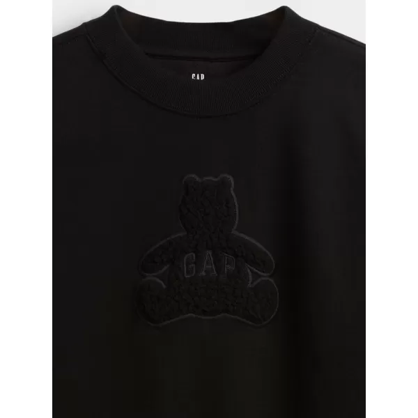 Detská mikina GAP CREW RELAXED SWEATSHIRT 844233-00 BLACK 