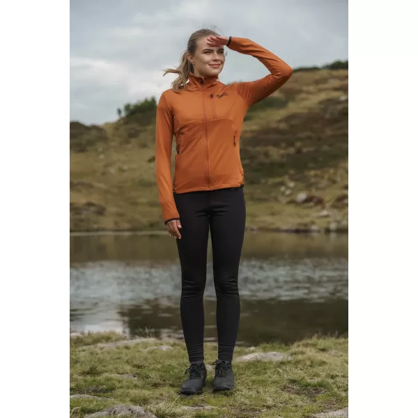  Dámska mikina powerfleece NORDBLANC SEDGE NBWFL8291 HNEDÁ 