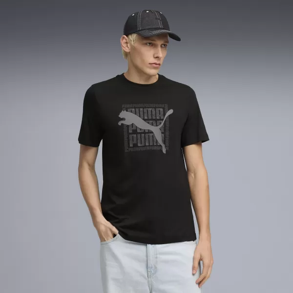  Pánske tričko PUMA GRAPHIC TEE 691775_01 PUMA BLACK 