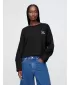 Dámska mikina GAP LOGO HORSESHOE SWEATSHIRT 767368-01 TRUE BLACK