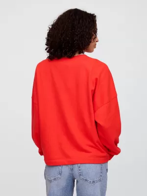 Dámska mikina GAP LOGO SWEATSHIRT 769308-01 POSTER RED