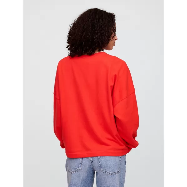 Dámska mikina GAP LOGO SWEATSHIRT 769308-01 POSTER RED 