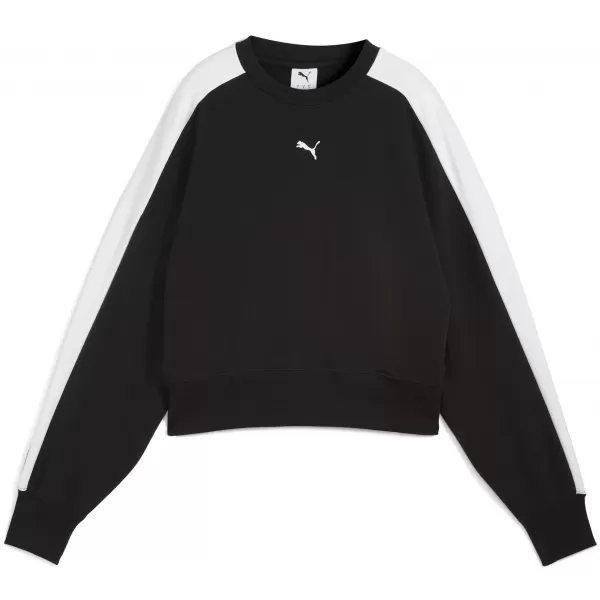  Dámska mikina PUMA T7 OVER-OVERSIZED CREW 633439-01 PUMA ČIERNA 