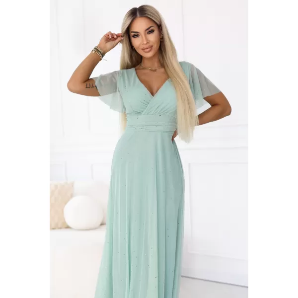  Dámske šaty NUMOCO 635-8 PISTÁCIOVÁ 