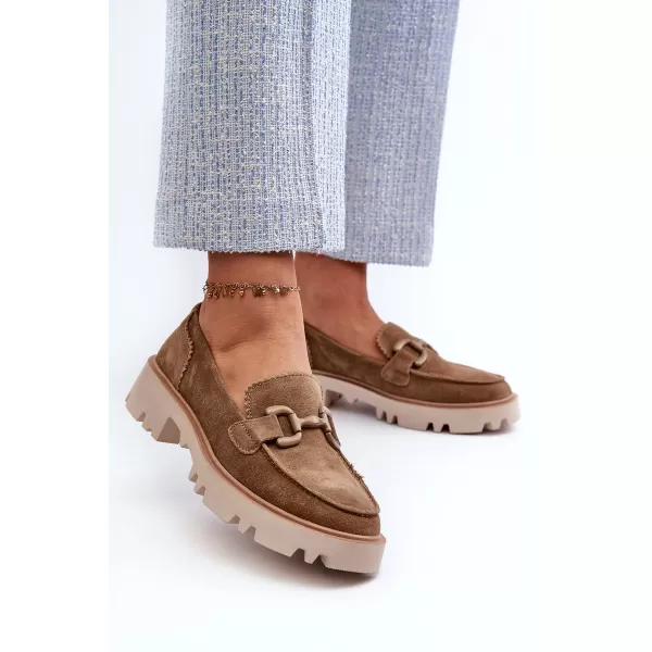  Dámske mokasíny D&A TW117 BROWN 