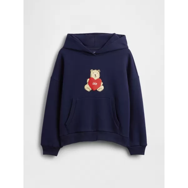  Detská mikina GAP LOGO HOODIE PULLOVER 847141-01 NAVY UNIFORM 