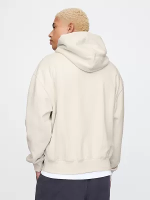 Pánska mikina GAP LOGO HOODIE PULLOVER 646080-01 CARLS STONE