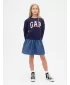 Detské šaty GAP LOGO DRESS 824382-00 NAVY UNIFORM