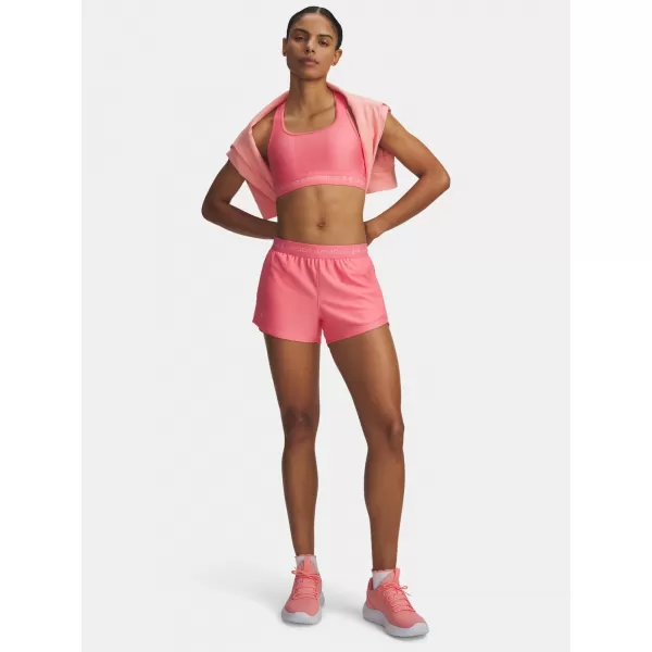  Dámske kraťasy UNDER ARMOUR TECH PLAY UP SHORTS 1389882-600 RUŽOVÁ 