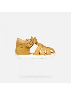 Chlapci prvé kroky GEOX SANDAL MACCHIA B254VA000CLC2003 ŽLTÁ