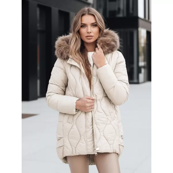  Dámska bunda DSTREET TY5495 BIELA 