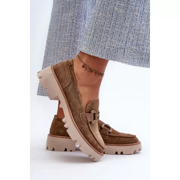  Dámske mokasíny D&A TW117 BROWN 