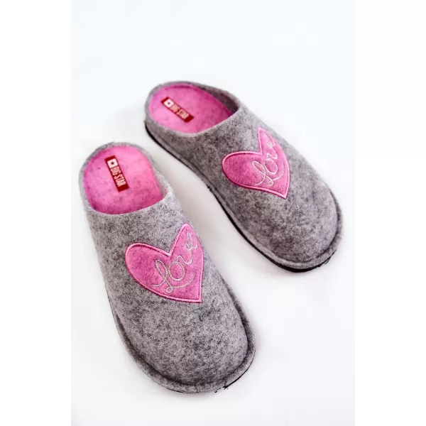  Dámske šľapky BIG STAR KK276020 GREY/PINK Big Star Shoes 