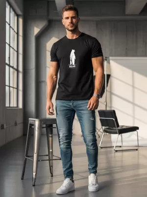 Pánske tričko DSTREET NX062R ČIERNA
