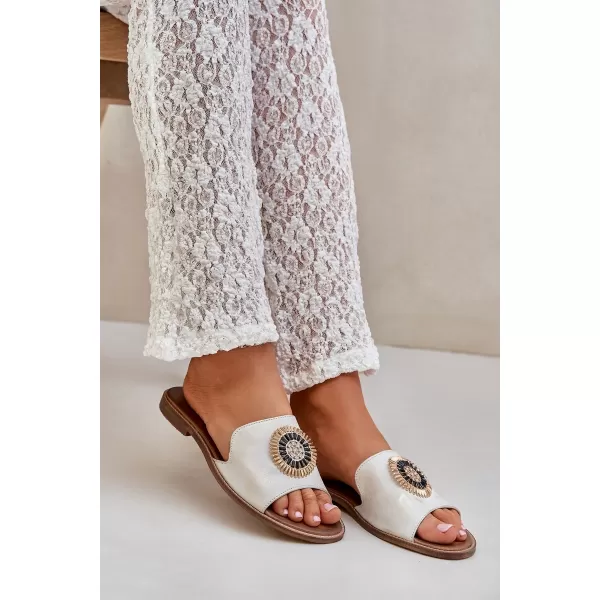  Dámske šľapky BOTO O 35305 WHITE 