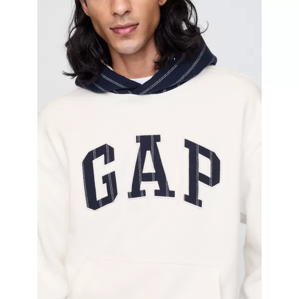  Pánska mikina GAP LOGO HOODIE PULLOVER 645967-02 NEW OFF WHITE 