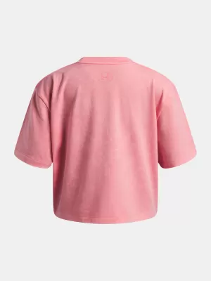 Dievčenské tričko UNDER ARMOUR UA G RIVAL WASH SS 6011673-600 RUŽOVÁ