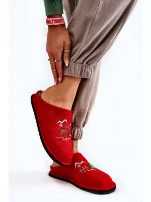 Dámske šľapky BIG STAR KK276017 RED/BEIGE Big Star Shoes
