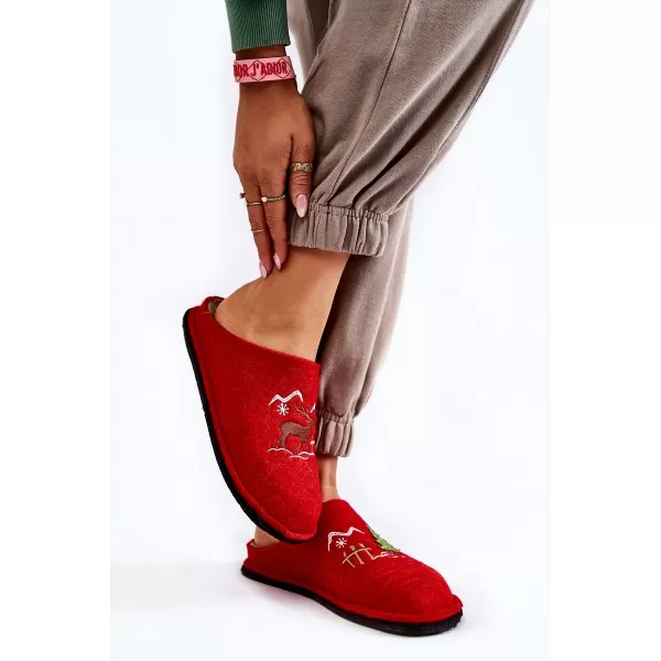  Dámske šľapky BIG STAR KK276017 RED/BEIGE Big Star Shoes 