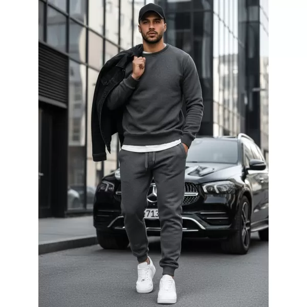  Pánska mikina DSTREET BX2405 TMAVOŠEDÁ 